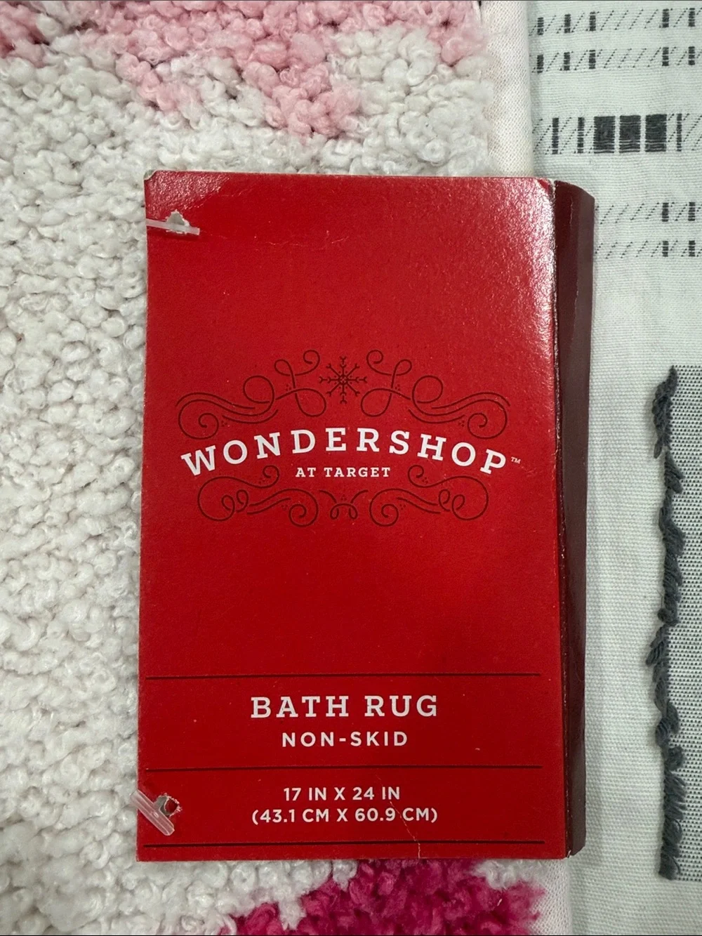 Wondershop at Target Non-Skid Christmas Bath Rug 17”x24”